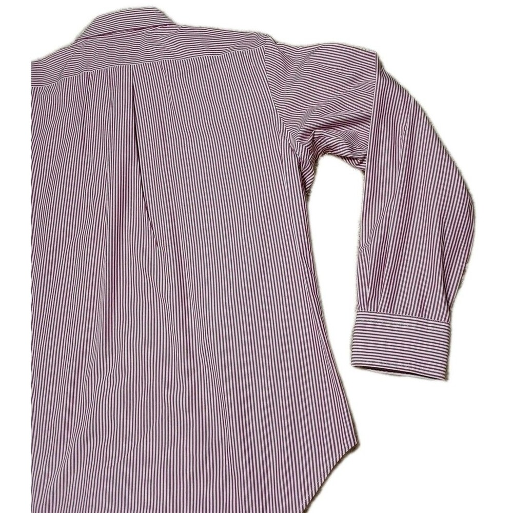 Lauren Ralph Lauren Mens Dress Shirt 16 34/35 Purple Striped Button Up LRL L - Picture 8 of 9